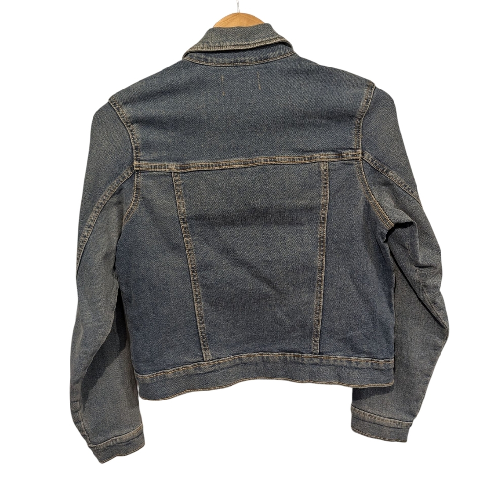 Old Navy Girls's Blue Denim Jacket Size XL 14-16 - Picture 2 of 6